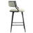 Hosner SET OF 2, 26'' Counter Height Bar Stools PU Cover Kitchen Island Counter Bar Stool With Black Powder Coating Base And Footrest-756658344
