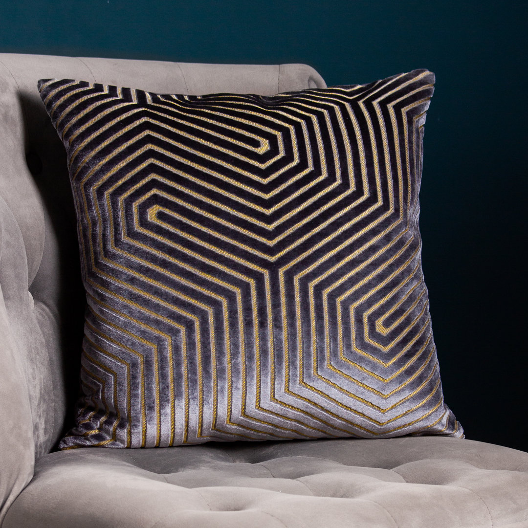 Geometric Square Cushion