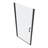 1 3/8" Adjustment,Universal Pivot Shower Door, Open Outside, With 1/4" Tempered Glass Finish 3472, Shower Door-123698771