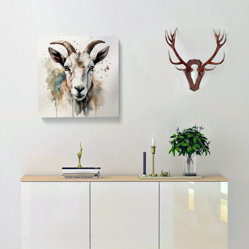 Goat Watercolour - No Frame Print