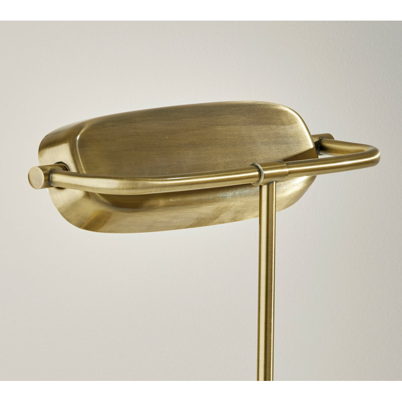 Lampe de bureau en métal Mylo, Laiton antique, Laiton antique