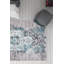 Tapis décoratif gris et vert-1912268400