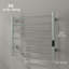 Towel Warmer, Stainless Steel Smart WiFi Heated Towel Rack, Silver