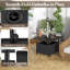 Table d'appoint d'extérieur avec trou pour parasol-112578947