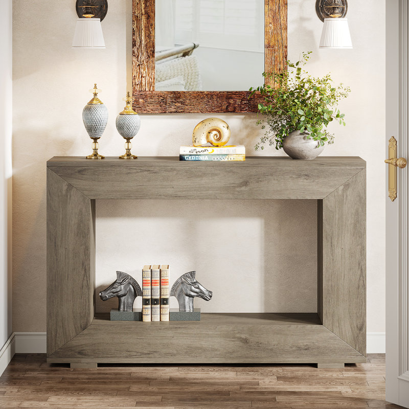 Console Breisch 47,2 po, Bois gris