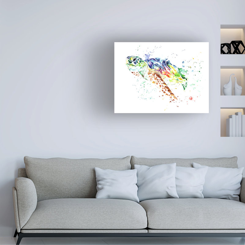 «Lisa Whitehouse Turtle Snap», art sur toile, H 18 po x l 24 po