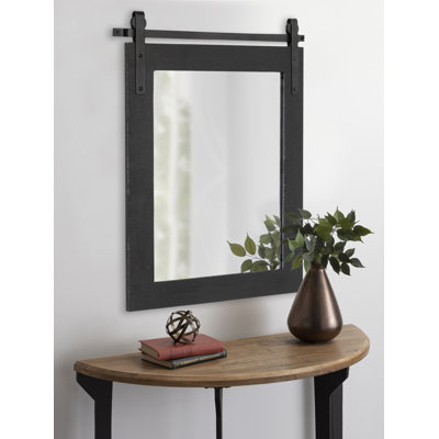 Enora Modern Farmhouse Distressed Accent Mirror