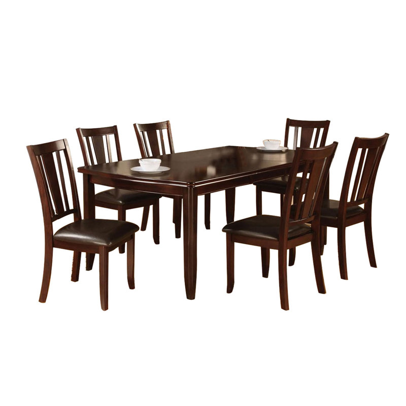 Extendable Four Leg Dining Set, 7