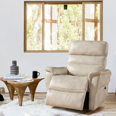 Fauteuil inclinable électrique Power Lift pour positions multiples, crème