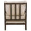 Fauteuil d'appoint à dossier amovible beige et naturel avec détails sphériques arrondis, parfait pour les sièges modernes et confortables