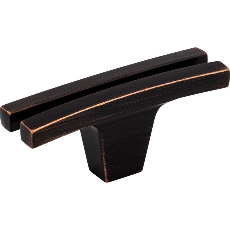 Flared 2 5/8" Length Geometric Knob, Tuscan Bronze