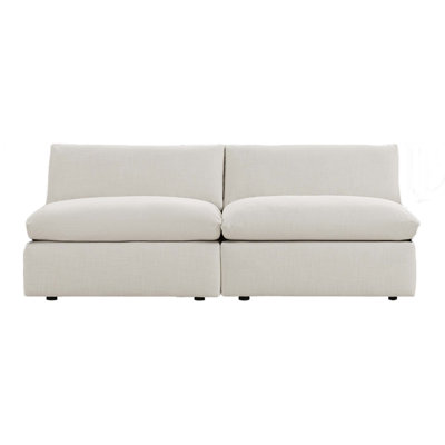 Annabella 2-Piece 81" Upholstered Modular Armless Sofa