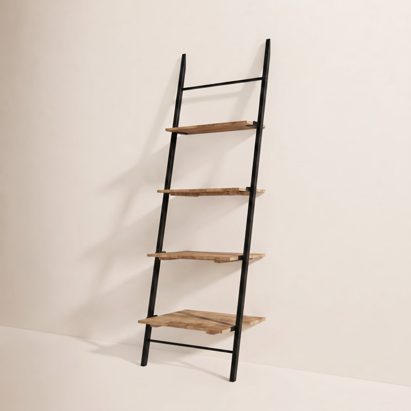 Innes Ladder Bookcase, (4 Shelves) 74" H x 42" W x 18" D, Natural