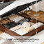 Structure de lit avec rangement DEL Livia-915436297