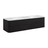 Nova 72" Floating Marble Top Double Vanity