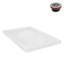 Base de douche en PP blanc brillant avec drain à gauche 60 po x 32 po Streamline