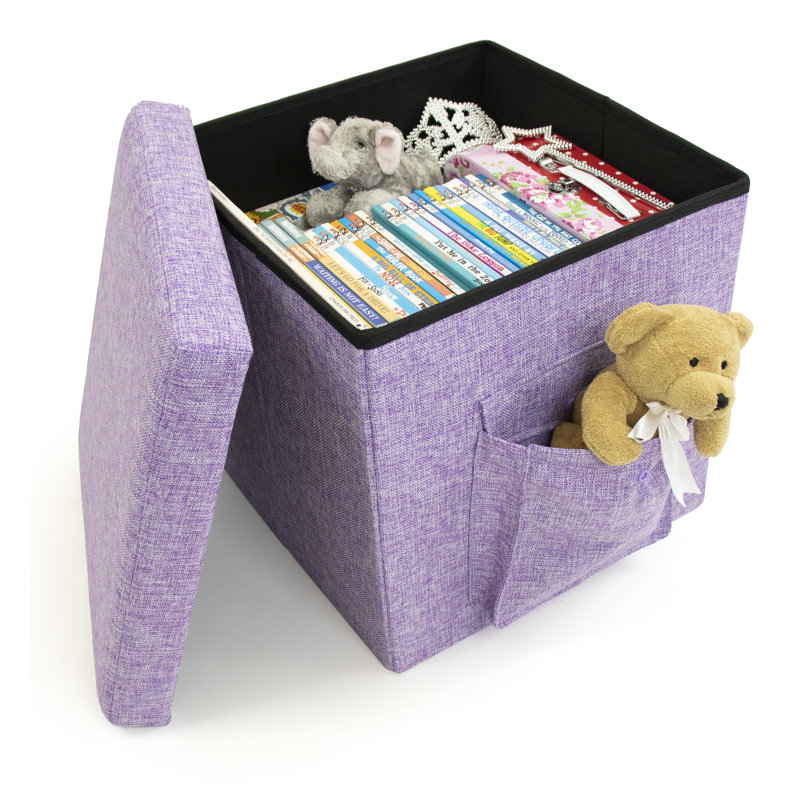 Repose-pieds avec rangement 14,96 po Greendale, Mauve