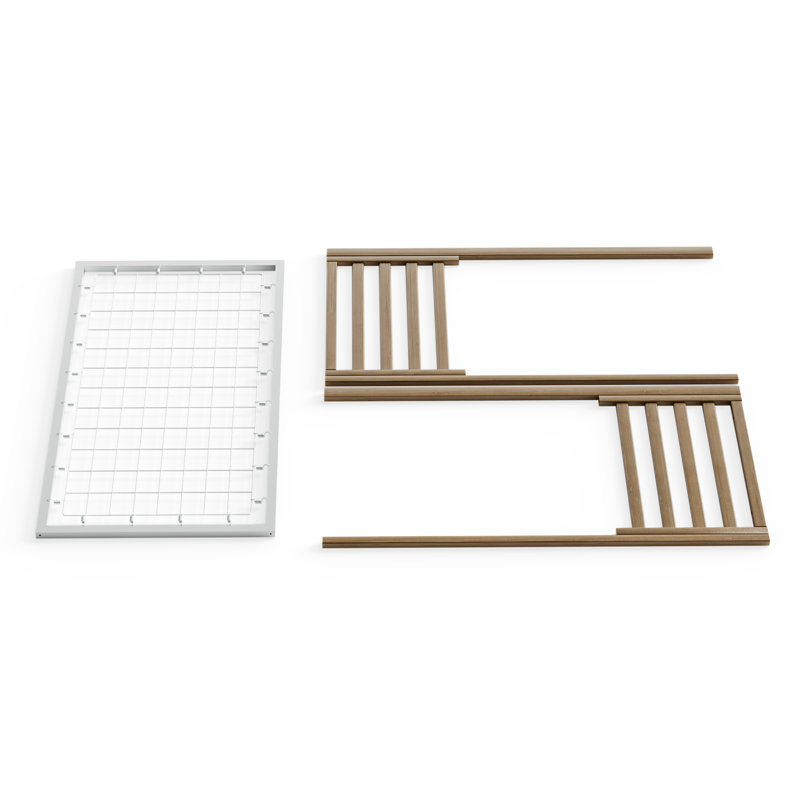 Full Size Crib Full Bed Conversion Kit, Dark Maple