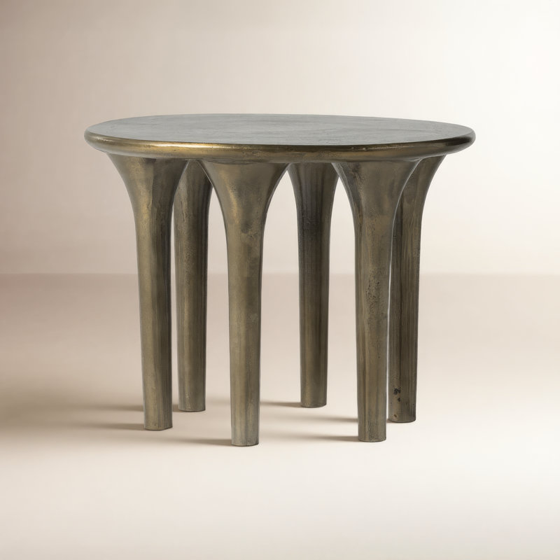 Kelden End Table, Aged Bronze