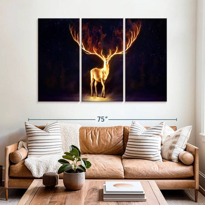 Kelan Fire Walker, 42" H x 65" W