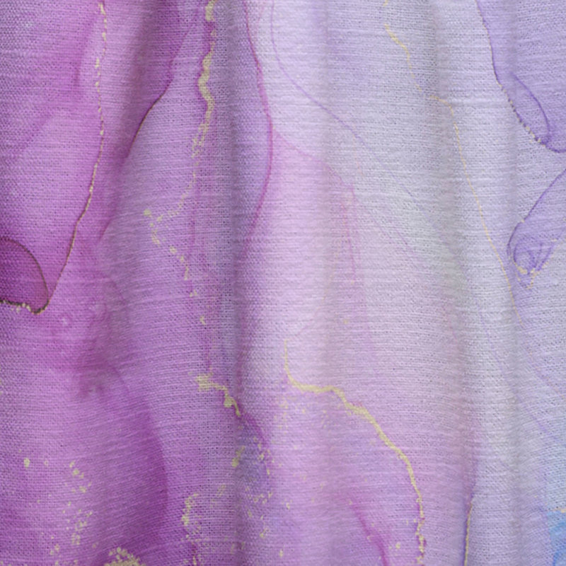 Multicolore luxueux, art abstrait fluide - Rideau abstrait - Velours obscurcissant - 1 panneau