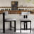 Canterbury 26.5" Stylish Round Counter Stools With Low Back-2061961235