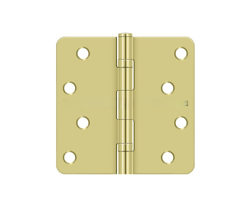 Charnière à roulement à billes Deltana S44R4BB3 4 po x 4 po x 1/4 po Deltana, Polished Brass