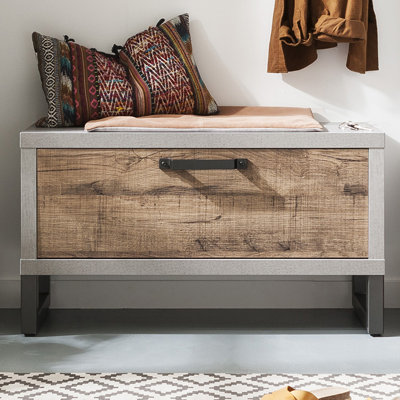 Lafabrica Upholstered Bench with Cabinet
