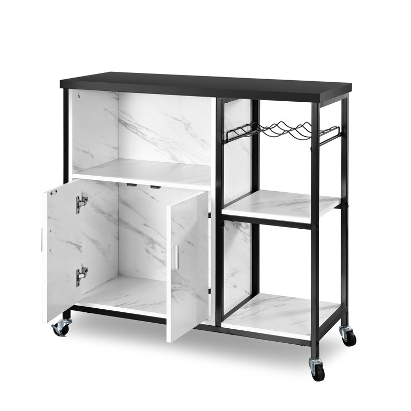 Îlot de cuisine de 35,42 po de largeur avec armoire de rangement