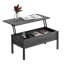 Table basse à plateau relevable moderne de 38,6 po avec rangement