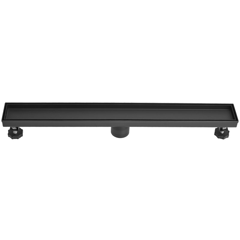 1 grille linéaire de l 24 po, Noir mat