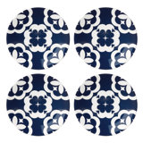 Elegant Geo Porcelain Dinner Plate
