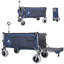 Chariot pliant robuste avec hayon extensible, chariot utilitaire pliable d'une capacité de 500 lb-124409265