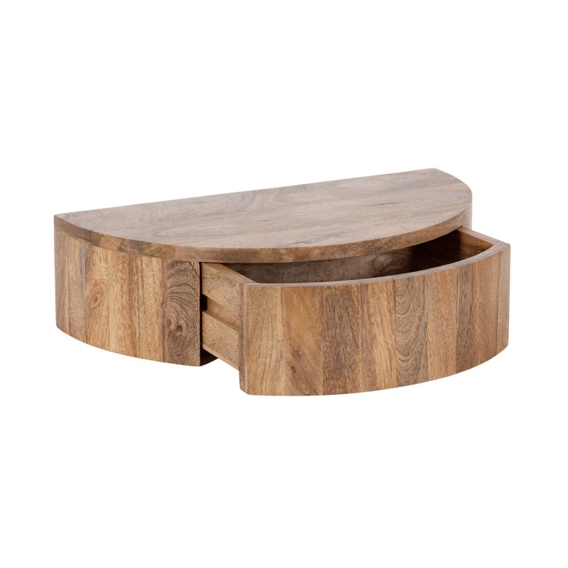 Lought Solid Wood End Table, Natural