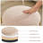 Round Storage Ottoman Multiuse Vanity Stool With Metal Legs-114893888