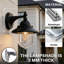 Matte Black 25cm H Outdoor Sconce