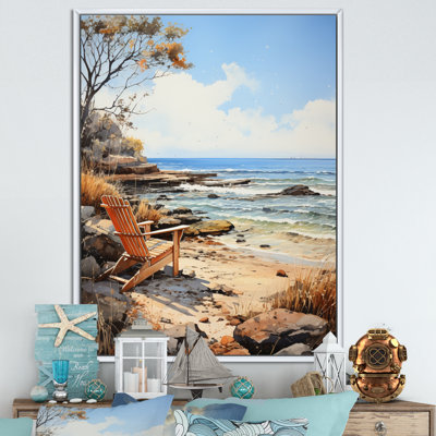 " Coastalbeach Beach Bliss Pointillism II "