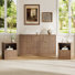 3PCS Dresser And Nightstand Sets For Bedroom, 63" Wide Fluted 9 Drawer Dresser & Nightstand Set Of 2