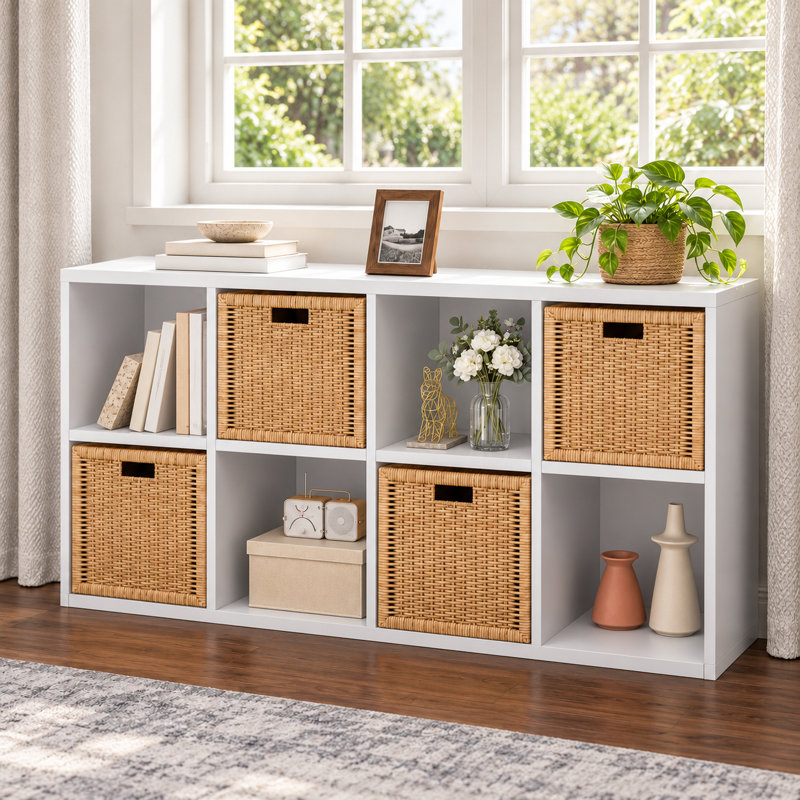Rangement en bois manufacturé 47,63 po, Blanc