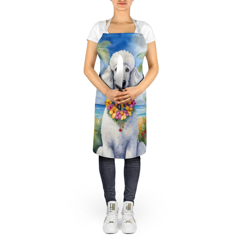 Tablier blanc caniche Luau