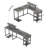 Ivanno L-Shaped Metal Base Computer Desk-919215991