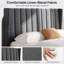 Upholstered Bed Frame with Channel Tufted Headboard-151398478-151398449