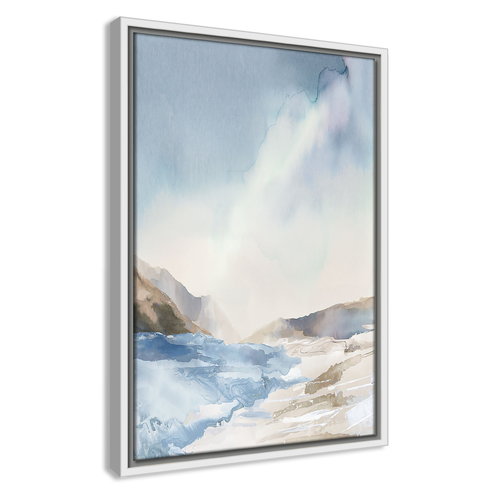 Coralie "Mystic Shores" Print, 19.5" H x 13.5" W, White