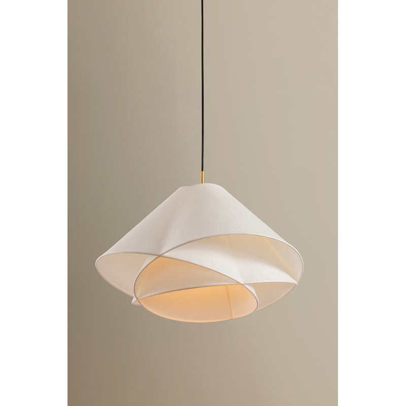 Troy Lighting Edna 1 Light Pendant in Vintage Gold Leaf, 25 W,  144" H x 34.5" W x 34.5" D