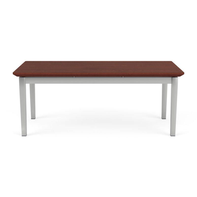Table basse en acier Amherst, Cerise Canyon, Argent