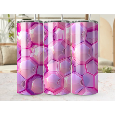 Choose Handmade Tumblers 591 mL Vacuum Insulated Stainless Steel (18/8) Travel Tumbler with Straw