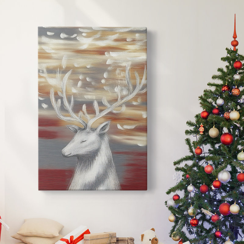 Art des Fêtes de Noël - Toile tendue avec châssis CCGVL, H 18 po x l 12 po