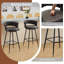 Tooborac Swivel Upholstered Bar Stool-614464483-621838137