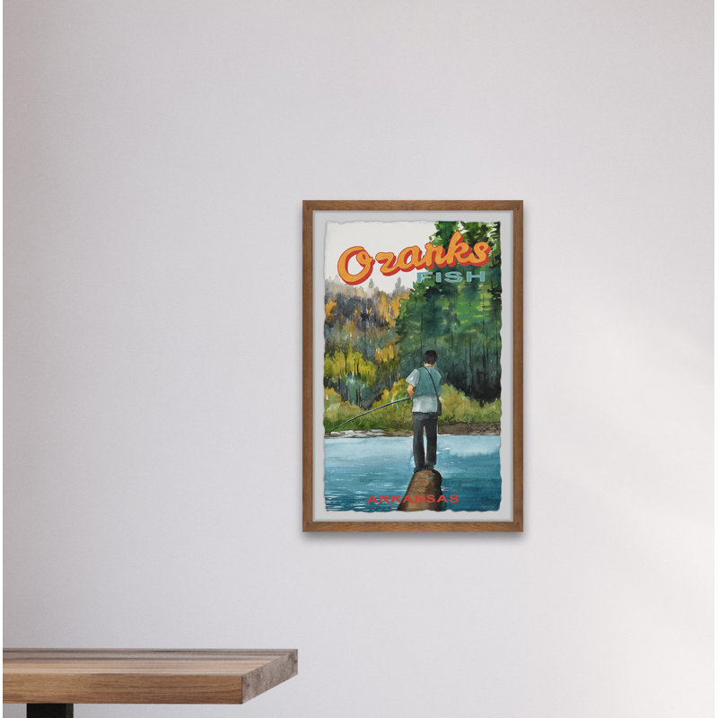 Ozarks, poisson, Arkansas - Cadre photo, impressions sur papier, H 36 po x l 24 po x 1,5 po