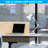 Stelly Metal Adjustable Swing Arm Desk Lamp with Base and Clamp, White-49665479